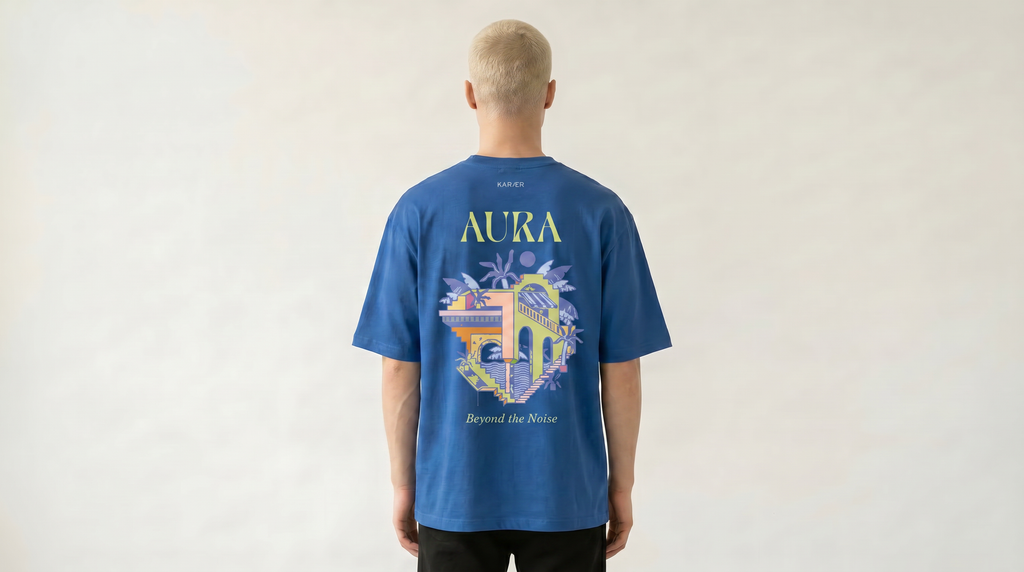 KARÆR — AURA T-Shirt / Cobalt Blue