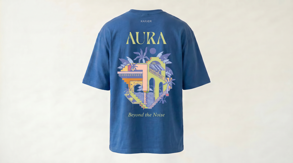 KARÆR — AURA T-Shirt / Cobalt Blue